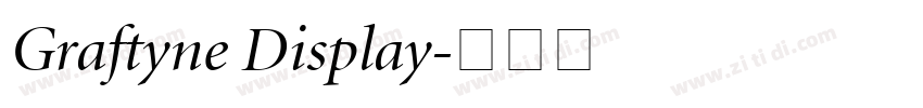 Graftyne Display字体转换